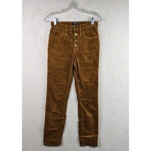 J Crew Factory Women’s 9" High Rise Skinny Corduroy Pants Size 24